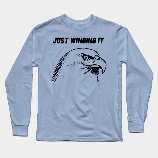 Eagle Illustration Long Sleeve T-Shirt by CreatorJ